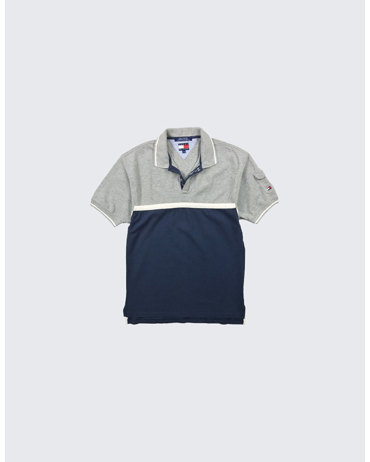 컬러블럭 폴로 셔츠 (남성 90-95)