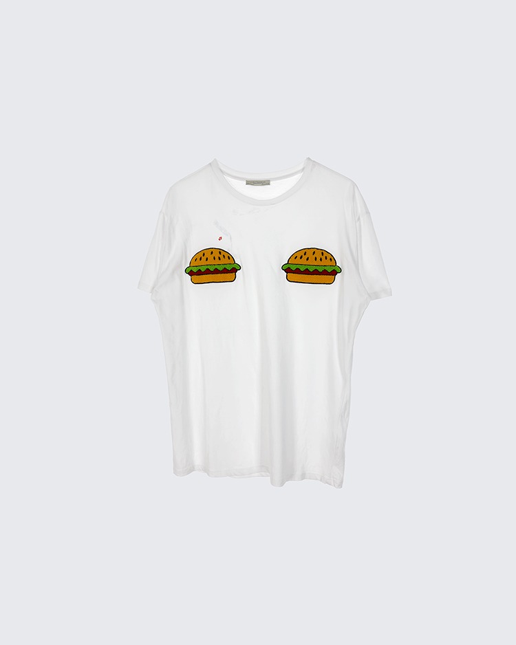 햄버거 반팔 티셔츠 (여성 77)